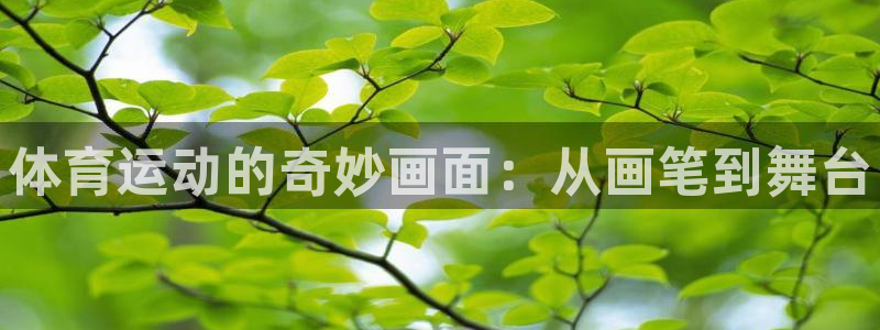 凯发官方正版app开户：体育运动的奇妙画面：从画笔到